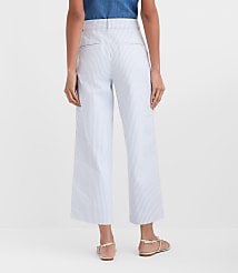 Palmer Wide Leg Crop Pants in Stripe carousel Product Image 3