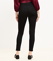 Petite High Rise Skinny Jeans in Black carousel Product Image 3