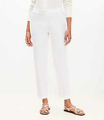 Curvy Riviera Slim Pants in Doubleweave carousel Product Image 1