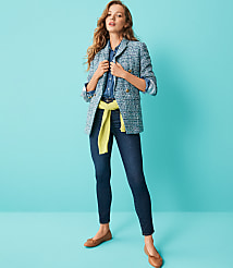 Mid Rise Skinny Jeans in Classic Dark Indigo Wash carousel Product Image 4