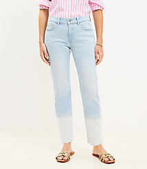 Curvy Girlfriend Jeans in Patched Light Indigo Wash carousel Product Image 1