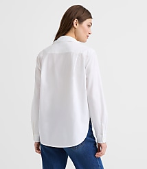 Petite Cotton Blend Everyday Relaxed Pocket Shirt carousel Product Image 5