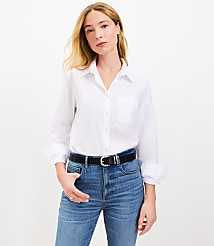 Cotton Blend Everyday Relaxed Pocket Shirt carousel Product Image 2