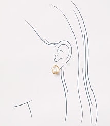 Pearlized Stud Earrings carousel Product Image 2