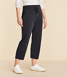 Lou & Grey Sandwashed Straight Crop Drawstring Pants carousel Product Image 2
