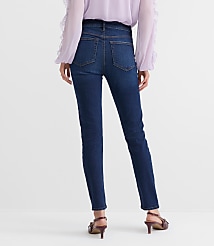 Petite Mid Rise Skinny Jeans in Vintage Dark Wash carousel Product Image 3