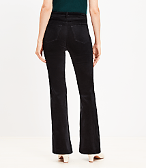 Petite Five Pocket Slim Flare Pants in Velvet carousel Product Image 3