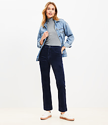 Petite Straight Corduroy Pants carousel Product Image 1
