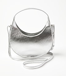 Metallic Crescent Crossbody Bag carousel Product Image 1