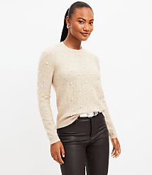 Pearlized Cable Sweater carousel Product Image 3