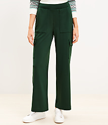 Lou & Grey Heavyweight Luvstretch Wide Leg Cargo Pants carousel Product Image 1