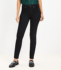 Mid Rise Skinny Jeans in Black carousel Product Image 1