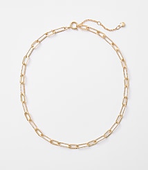 Textured Chain Link Necklace carousel Product Image 1