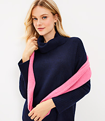 Ribtrim Turtleneck Tunic Sweater carousel Product Image 3