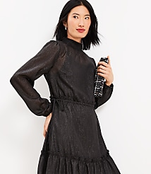 Smocked Neck Tiered Swing Dress carousel Product Image 2