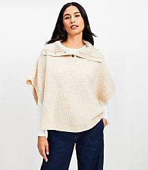 Button Turtleneck Poncho carousel Product Image 1