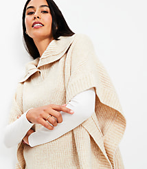 Button Turtleneck Poncho carousel Product Image 2