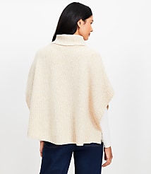 Button Turtleneck Poncho carousel Product Image 3