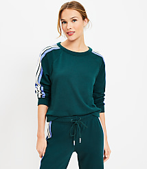 Lou & Grey Side Striped Cozy Cotton Terry Sweatshirt carousel Product Image 1