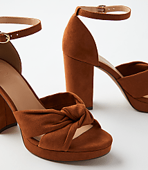 Knotted Platform Heels carousel Product Image 2