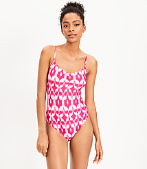 LOFT Beach Cinched Front One Piece Swimsuit carousel Product Image 1