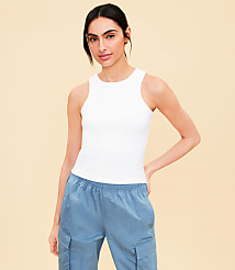 Lou & Grey Ribbed Bra Tank Top carousel Product Image 1