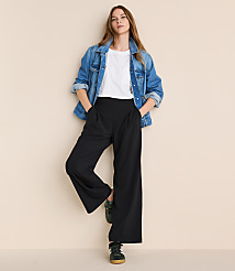 Lou & Grey Wanderweave Wide Leg Trousers carousel Product Image 1