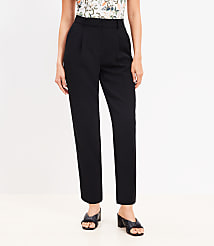 Pleated Tapered Pants in Crepe carousel Product Image 1
