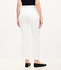 Curvy High Rise Kick Crop Jeans in White carousel Product Image 2