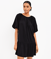 Smocked Pleated Flounce Dress carousel Product Image 1