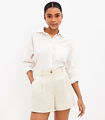 Pleated Shorts in Emory carousel Product Image 1