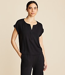 Lou & Grey Signaturesoft Henley Top carousel Product Image 2