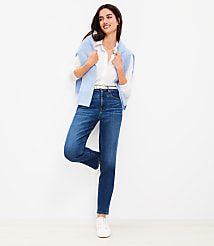 High Rise Slim Jeans in Dark Wash carousel Product Image 1