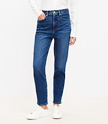 High Rise Slim Jeans in Dark Wash carousel Product Image 3