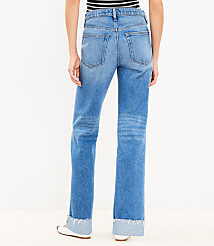 Slouchy Boyfriend Jeans in Classic Mid Wash carousel Product Image 3