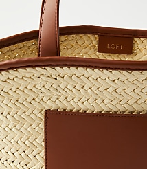 Straw Basket Tote carousel Product Image 2