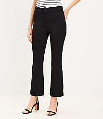 Tall Belted Sutton Kick Crop Pants carousel Product Image 1