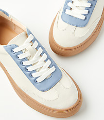 Varsity Lace Up Sneakers carousel Product Image 2