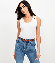 Petite Perfect Ribbed Scoop Neck Tank Top carousel Product Image 3