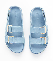 Double Strap Molded Footbed Sandals carousel Product Image 3