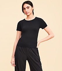 Petite Lou & Grey Ribbed Bra Tee carousel Product Image 1