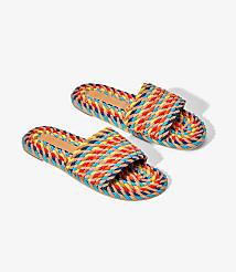 Salt + Umber Striped Sunny Sandals carousel Product Image 2