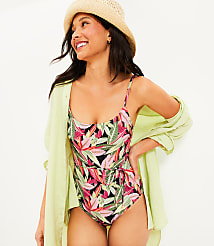 LOFT Beach Belted One Piece Swimsuit carousel Product Image 2