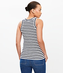Stripe Perfect Ribbed Tank Top carousel Product Image 2