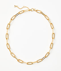 Textured Chain Link Necklace carousel Product Image 1
