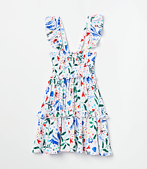 Posh Peanut x LOFT Smocked Babydoll Dress carousel Product Image 1
