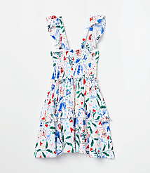 Posh Peanut x LOFT Smocked Babydoll Dress carousel Product Image 2