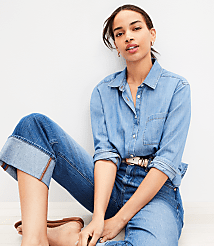 Petite Chambray Everyday Relaxed Pocket Shirt carousel Product Image 3