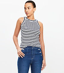 Stripe Perfect Ribbed Tank Top carousel Product Image 3