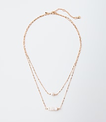 Pearlized Layered Necklace carousel Product Image 1